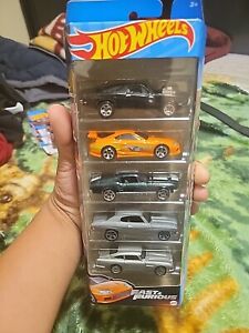 2023 HOT WHEELS FAST AND FURIOUS 5 PACK CHARGER, MUSTANG, CHEVELLE, SUPRA, DB5