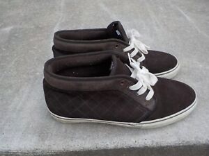 VANS SYNDICATE CHUKKA BOOT BROWN QUILTED SIZE 10.5 RARE
