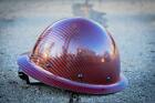 carbon fiber hard hat full brim Red/Black ANSI/ISEA Certified 