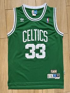 Larry Bird Adidas Hardwood Classics Boston Celtics NBA Jersey Size L (Length +2)