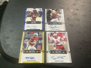 Lot Of 4 - 2022 Leaf Draft Football Auto Rookie RC Cards 🔥📈 MINT CONDITION!!!!