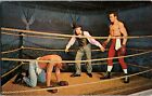 New Orleans LA Postcard Conti Wax Museum Corbett VS Sullivan Heavyweight Champ