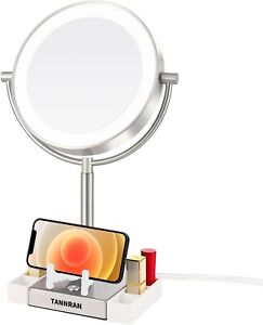 New ListingLED Lighted Vanity Makeup Mirror & Magnification, Lipstick Box and Phone Holder