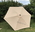 BELLRINO Patio Umbrella 9 ft Replacement Canopy for 6 Ribs Beige Color