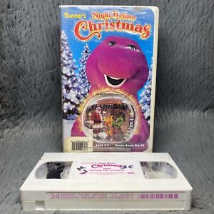Barneys Night Before Christmas VHS 1999 Clamshell Kid's Movie Classic Cartoon