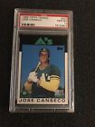 1986 TOPPS TRADED JOSE CANSECO PSA 10 GEM MINT #20T OAKLAND A'S RC
