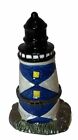 Porcelain Hinged Lighthouse Trinket Box with Tiny Miniature Binoculars