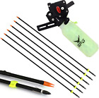 Bow Fishing Reel with Bowfishing Arrows Set Archery Bow Fishing Reel Kit Bowfish