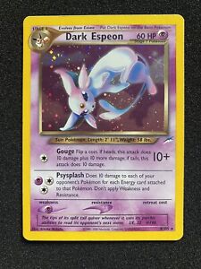 Dark Espeon 4/105 Holo Pokémon Card Neo Destiny Light Play