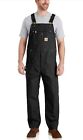 NEW w/Tags Carhartt Men's Bib Overalls Black Relaxed Fit Cotton Duck 30 x 30 R01