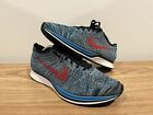 Nike Flyknit Racer Men's Sz 10.5 Shoes Neo Turquoise 526628-404 Pre-Owned