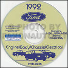 1992 Ford Pickup Truck Shop Manual CD Bronco F150 F250 F350 Super Duty