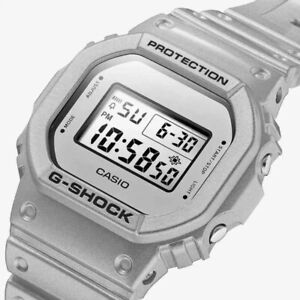Casio G-Shock Metallic Silver Digital Watch DW-5600FF-8ER