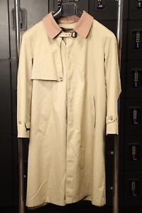 Vintage CHRISTIAN DIOR MONSIEUR Trench Coat Men’s 40S 100% Wool Lining Paris