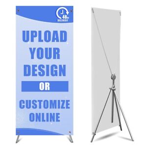 Adjustable X Banner Stand，Portable custom poster 31.5