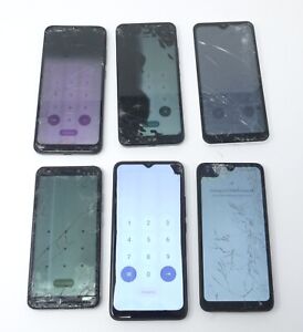 New ListingLot of 6 Various Android Smartphones - For Parts / Cracked / LCD Issues