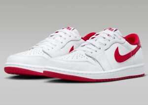 Nike Air Jordan 1 Low Retro OG White University Red CZ0790-161 Men’s NEW IN HAND