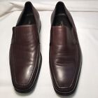 Bruno Magli Raging Loafers Mens Size 7.5 Brown Leather Slip On Dress Shoes Italy