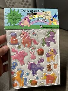 Vintage 1983 Hasbro My Little Pony Bowtie's Party Puffy Stickers Style 4