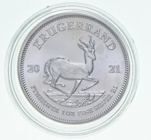 Better Date 2021 South Africa 1 Krugerrand 1 Oz. Silver World Coin- Silver *491