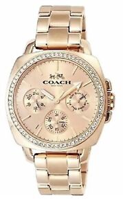 Brand New Coach Women’s Rose Gold Dial Rose Gold Stainless Steel Watch 14503131