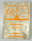 New ListingVintage 1991 63rd Oscars Annual Academy Awards Rehearsal Guest Pass Badge