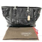 Vintage Coach Handbag Patent Leather Purse Shoulder Bag
