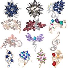 Flower Crystal Rhinestone Brooch Pin Wedding Bridal Bouquet Women’s Jewelry Gift