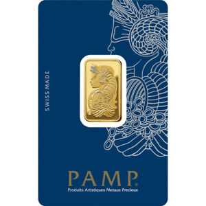 10 gram Gold Bar - PAMP Suisse - Fortuna - 999.9 Fine in Sealed Assay
