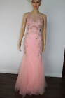 Gorgeous Prom Dress Pink Tulle Sequins Beaded Mermaid Party Ball Gown Sz S?