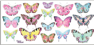 Violette Sparkle Bright Butterfly Stickers Crafts Planner Scrapbook Spring Bug