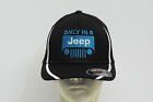 NEW FLEXFIT MOISTURE WICKING ONLY IN A JEEP BLACK BALL CAP IN LG/XL