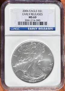 2006 American Silver Eagle - NGC MS69 Early Releases