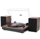 Bluetooth Record Player,Turntable HiFi System with Bookshelf Speakers, 3-Speed