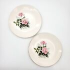 Set 2 VTG Taylor Smith & Taylor Fine China Summer Rose Dinner Plates Replacement