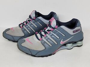 Nike Womens Shox NZ EU - 488312 400 - Light Armory Blue / Club Pink - Size: 7.5