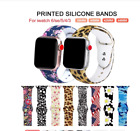 Printed Silicone Strap for Apple iWatch 6/5/4/3/2/1 SE Watch Band 38/40/42/44mm