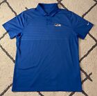 NICE Blue NIKE Golf Seattle Seahawks Polo Mens XL Shirt Stitched Logo NFL