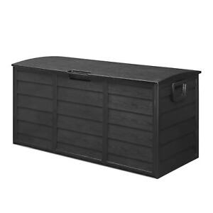 75 Gal UV Resistant Resin Deck Box Outdoor Storage Box for Patio Cushions Tools