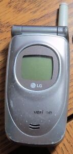 Lot of 6 LG VX4400 Silver Verizon Cell Phone Fast Shipping Fair Used Vintage