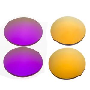 New Walleva Polarized 24K Gold + Purple Replacement Lenses For Oakley Mars