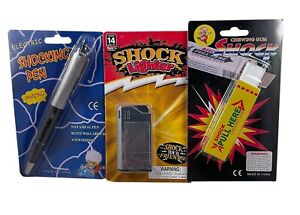 SHOCK PRANK SPECIAL - Electric Gum Lighter Pen Joke Trick Gag