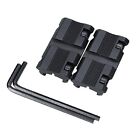 2PCs Dovetail 11mm to 20mm Weaver Picatinny Rail Adapter Scope Mount Base Snapin