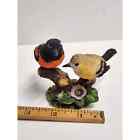 Vintage Ks Collection Two Birds on a Branch Resin Figurine Collectible 3.75 x 3