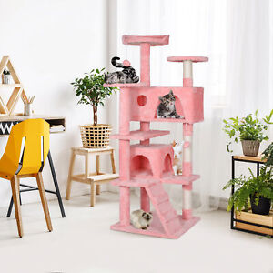 Multiple Sizes Cat Tree Tower Activity Center Large Playing House Condo Rest