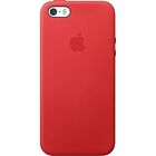 Original Apple Leather Case for iPhone SE (2016) 5/5s - Product Red