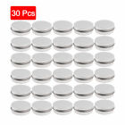 30x 30ML Metal Tin Storage Jar Container w/Screw Lids For Lip Balm Creams Lotion