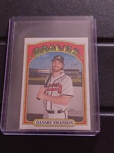 2021 Topps Heritage Mini 013/100 #Dansby Swanson
