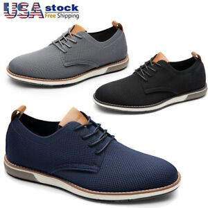 Men's Casual Dress Oxfords Shoes Soft Breathable Business Derby Sneakers US 8-13