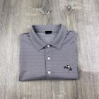 Dunning Golf Shirt Mens Small Polo Stretch Striped Casual BAY HILL GOLF COURSE